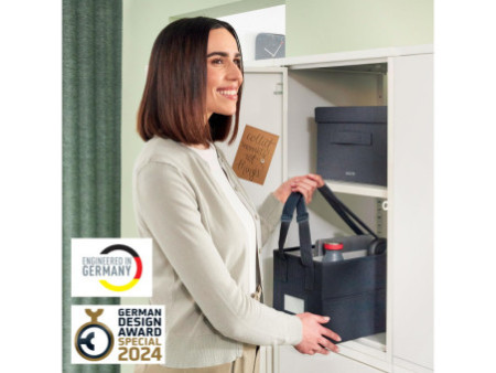 LEITZ Sacoche Desk Sharing, en tissu, gris velours