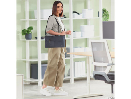 LEITZ Sacoche Desk Sharing, en tissu, gris velours