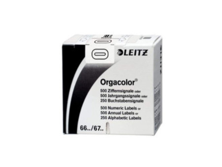 LEITZ Etiquette numérique Orgacolor '0', rouleau, blanc