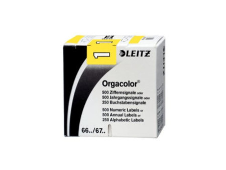 LEITZ Etiquette numérique Orgacolor '1', rouleau, jaune