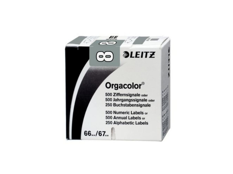 LEITZ Etiquette numérique Orgacolor '8', rouleau, gris