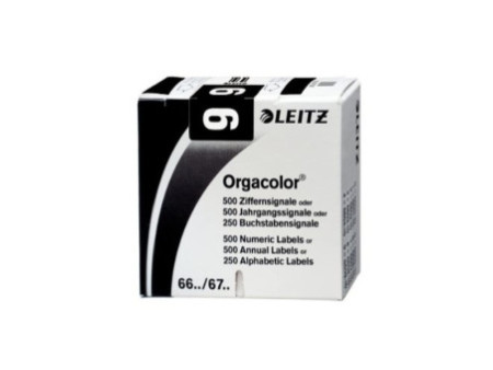 LEITZ Etiquette numérique Orgacolor '9', rouleau, noir