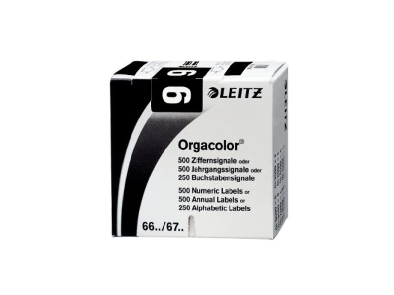 LEITZ Etiquette numérique Orgacolor '9', rouleau, noir