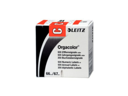 LEITZ Onglet alphabétique 'C' sur Rouleau, rouge,autocollant