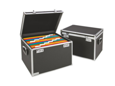 LEITZ Boîte pour dossiers suspendus, noir/chrome