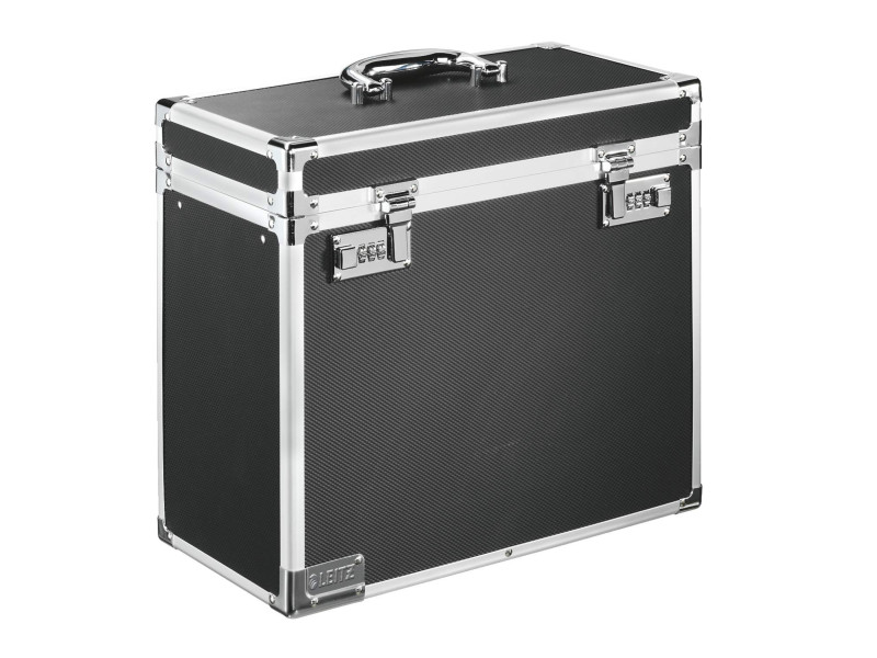 LEITZ Boîte mobile pour dossiers suspendus, noir/chrome,cadr