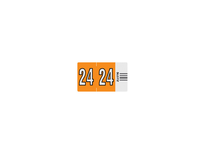 LEITZ Étiquette année Orgacolor '24', sur rouleau, orange
