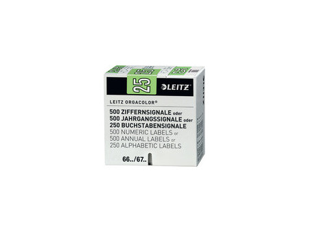 LEITZ Étiquette année Orgacolor '25', sur bande, vert