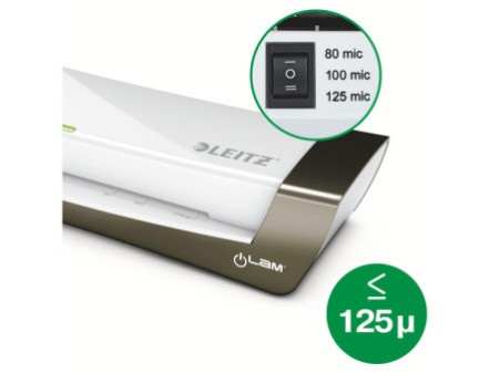 LEITZ Plastifieuse iLAM Office A4, jusqu'à A4, argent