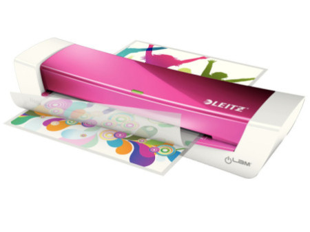 LEITZ Plastifieuse iLAM Home Office A4, jusqu'à A4, rose