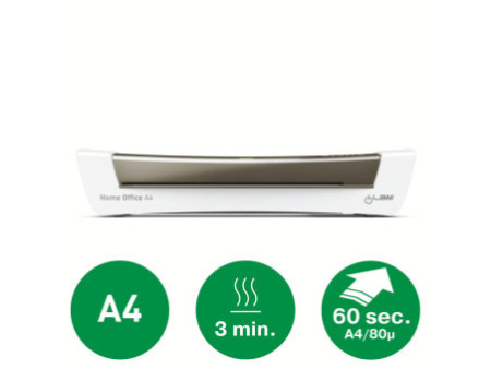 LEITZ Plastifieuse iLAM Home Office A4, jusqu'à A4, gris