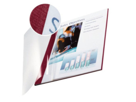 LEITZ Chemise pour reliure impressBind, A4, 10,5 mm,bordeaux