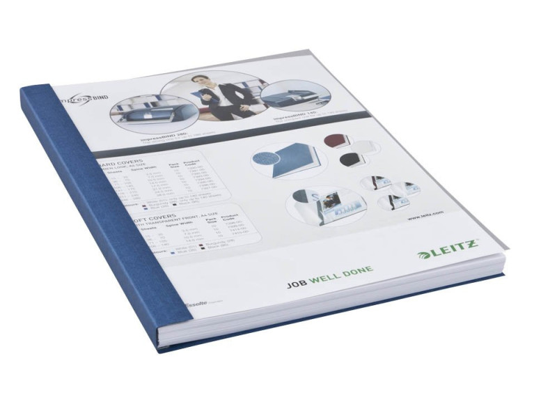 LEITZ Chemise pour reliure impressBind, A4, 14 mm, bleu