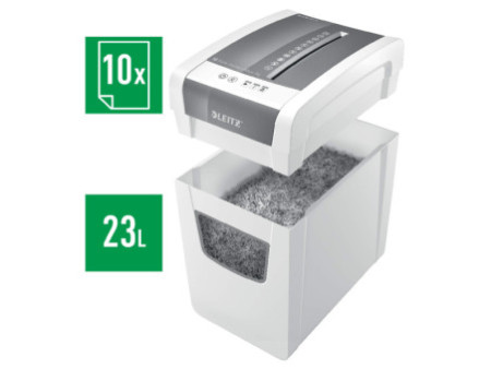 LEITZ Destructeur de documents IQ Home Office, Version Slim