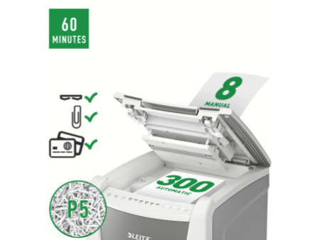LEITZ Destructeur de documents IQ AutoFeed OfficePro 300 P5