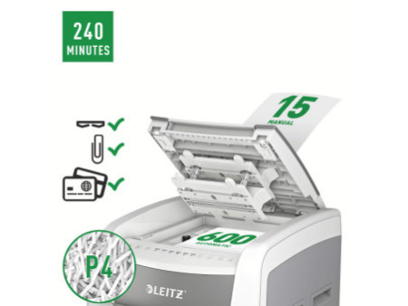 LEITZ Destructeur de documents IQ AutoFeed OfficePro 600 P4
