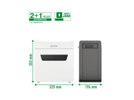 LEITZ Destructeur de documents IQ Protect Premium 6X, blanc
