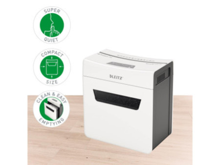 LEITZ Destructeur de documents IQ Protect Premium 3M, blanc