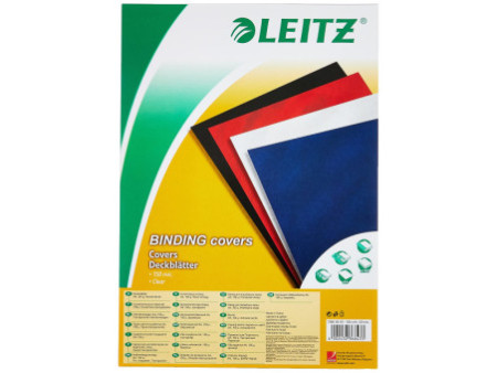 LEITZ Couverture, format A4, en PVC, transparent, 0,15 mm
