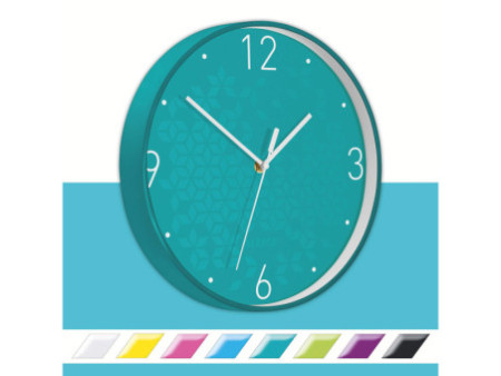 LEITZ Horloge murale WOW, mouvement à quartz, menthe
