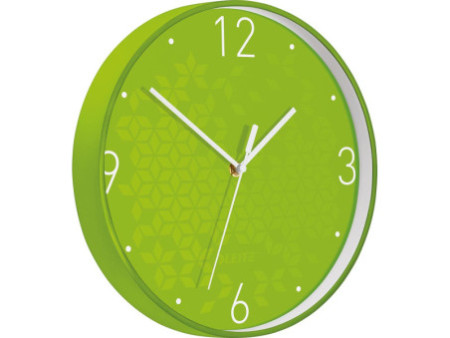 LEITZ Horloge murale WOW, mouvement à quartz, vert