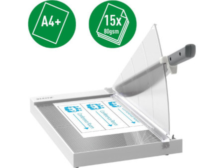 LEITZ Massicot à levier Office, A4+, anthracite