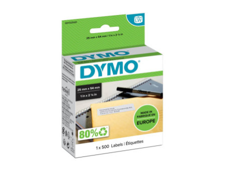 DYMO Etiquette de retour LabelWriter, 25 x 54 mm, blanc