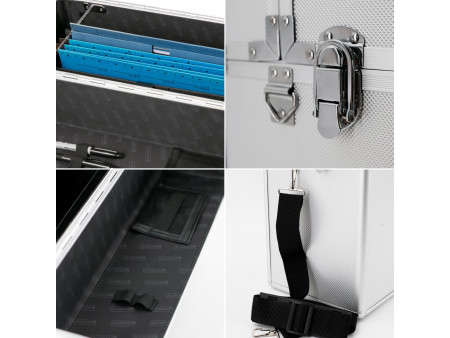 ALUMAXX Valise pour pilotes 'ALPHA', aluminium, argent