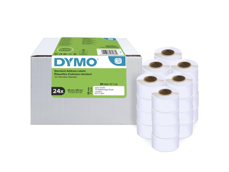 DYMO Etiquette d'adresse standard LabelWriter, 89 x 28 mm