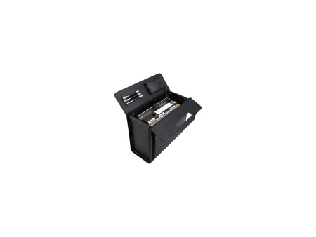 Alassio Valise pour pilotes 'VERONA', cuir, noir