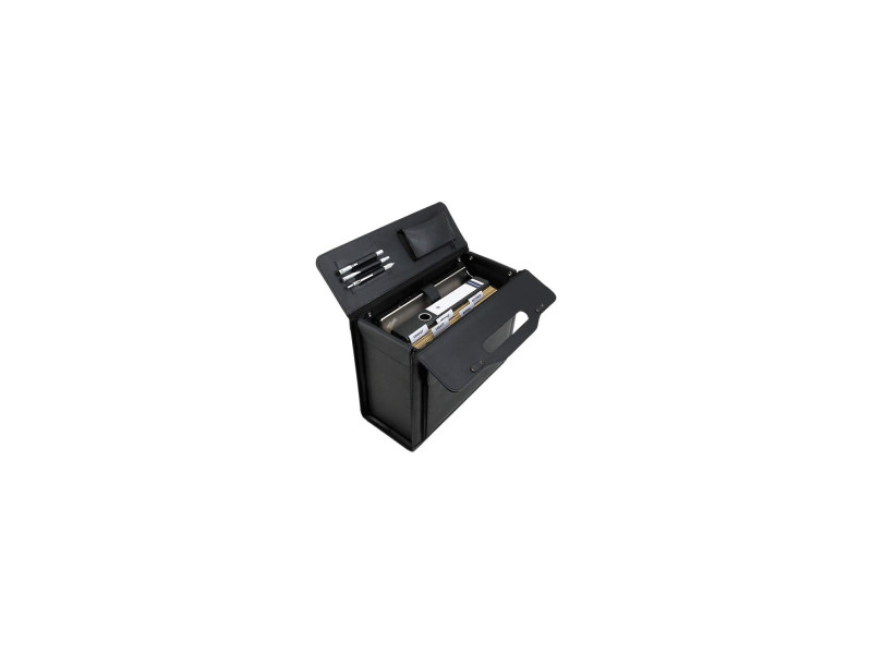 Alassio Valise pour pilotes 'VERONA', cuir, noir