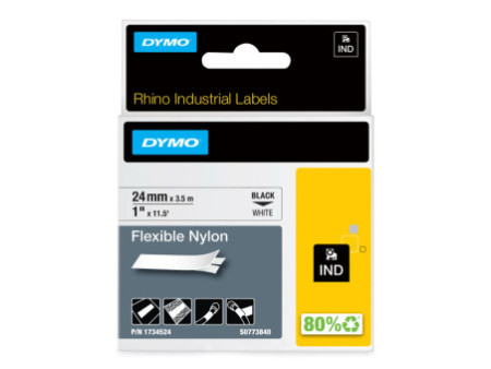 DYMO RHINO Etiquette industrielle souple en nylon