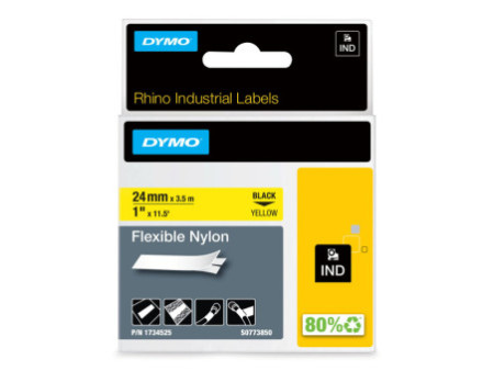 DYMO RHINO Etiquette industrielle souple en nylon