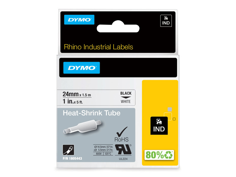 DYMO RHINO Etiquette industrielle thermorétractable