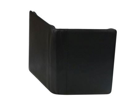 Alassio serviette classeur 'BOSA', A4, cuir nappa, noir