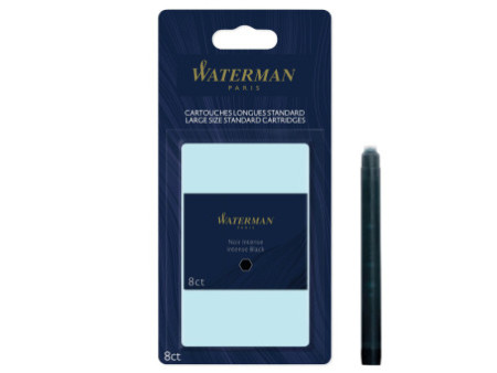 WATERMAN Cartouches d'encre longues, sous blister, noir