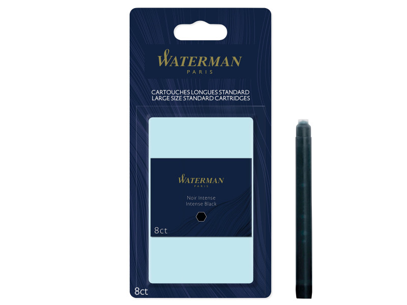 WATERMAN Cartouches d'encre longues, sous blister, noir