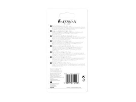 WATERMAN Cartouches d'encre longues, sous blister, noir