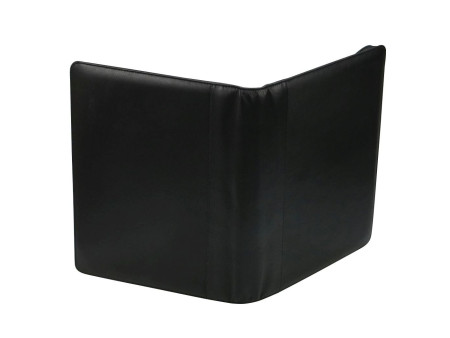 Alassio serviette classeur 'BOSA', A4, cuir nappa, noir