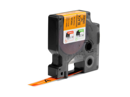 DYMO RHINO Etiquette industrielle en vinyle noir/orange