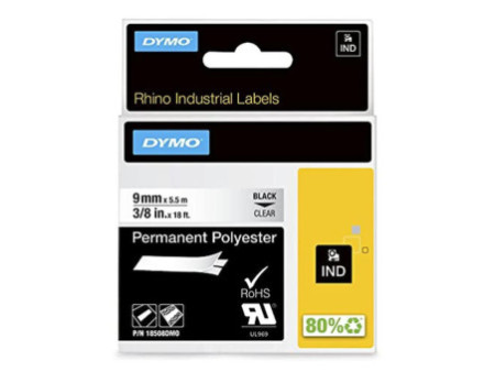 DYMO RHINO Etiquette en polyester transparent
