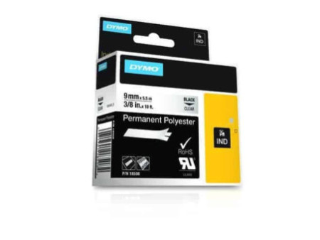 DYMO RHINO Etiquette en polyester transparent