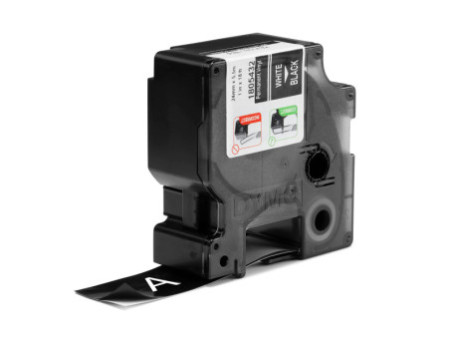 DYMO RHINO Etiquette industrielle en vinyle noir/blanc