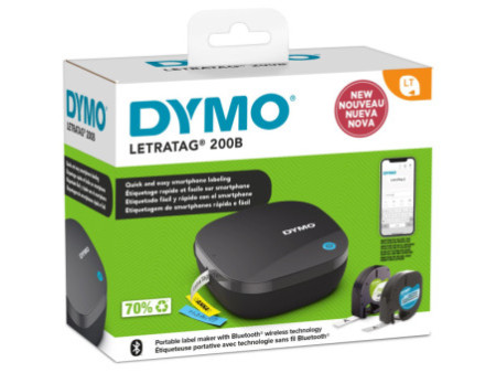 DYMO Etiqueteuse Bluetooth 'LetraTag LT 200B', pack promo