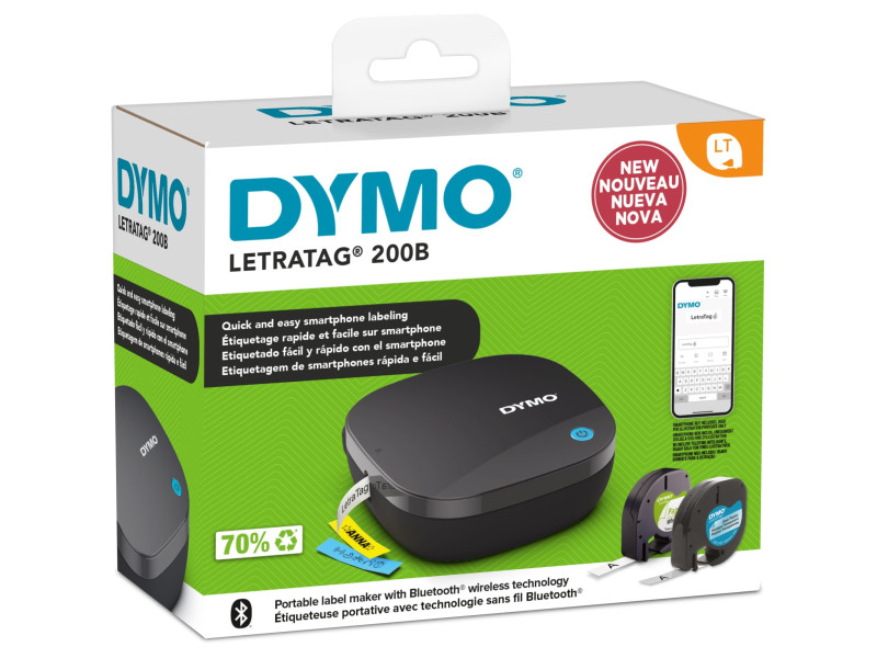 DYMO Etiqueteuse Bluetooth 'LetraTag LT 200B', pack promo