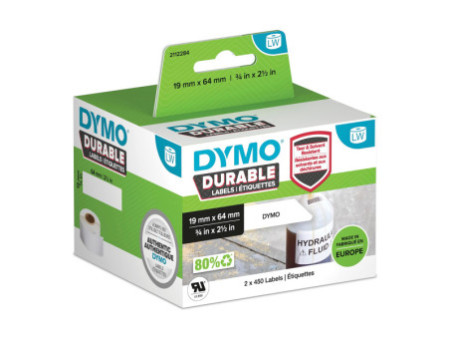 DYMO Etiquette pré-dimensionnée résistante, 19 x 64 mm