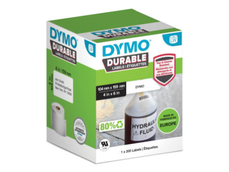 DYMO Etiquette pré-dimensionnée résistante, 104 x 159 mm