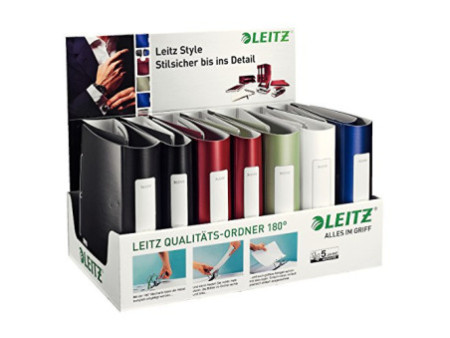 LEITZ Classeur Active Style, 180 degrés, présentoir de 15,