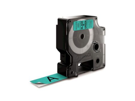 DYMO Ruban d'étiquette D1 noir/vert, 19 mm x 7 m