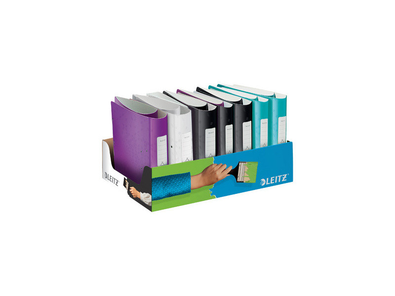 LEITZ Classeur Active WOW, 180 degrés, présentoir de 15